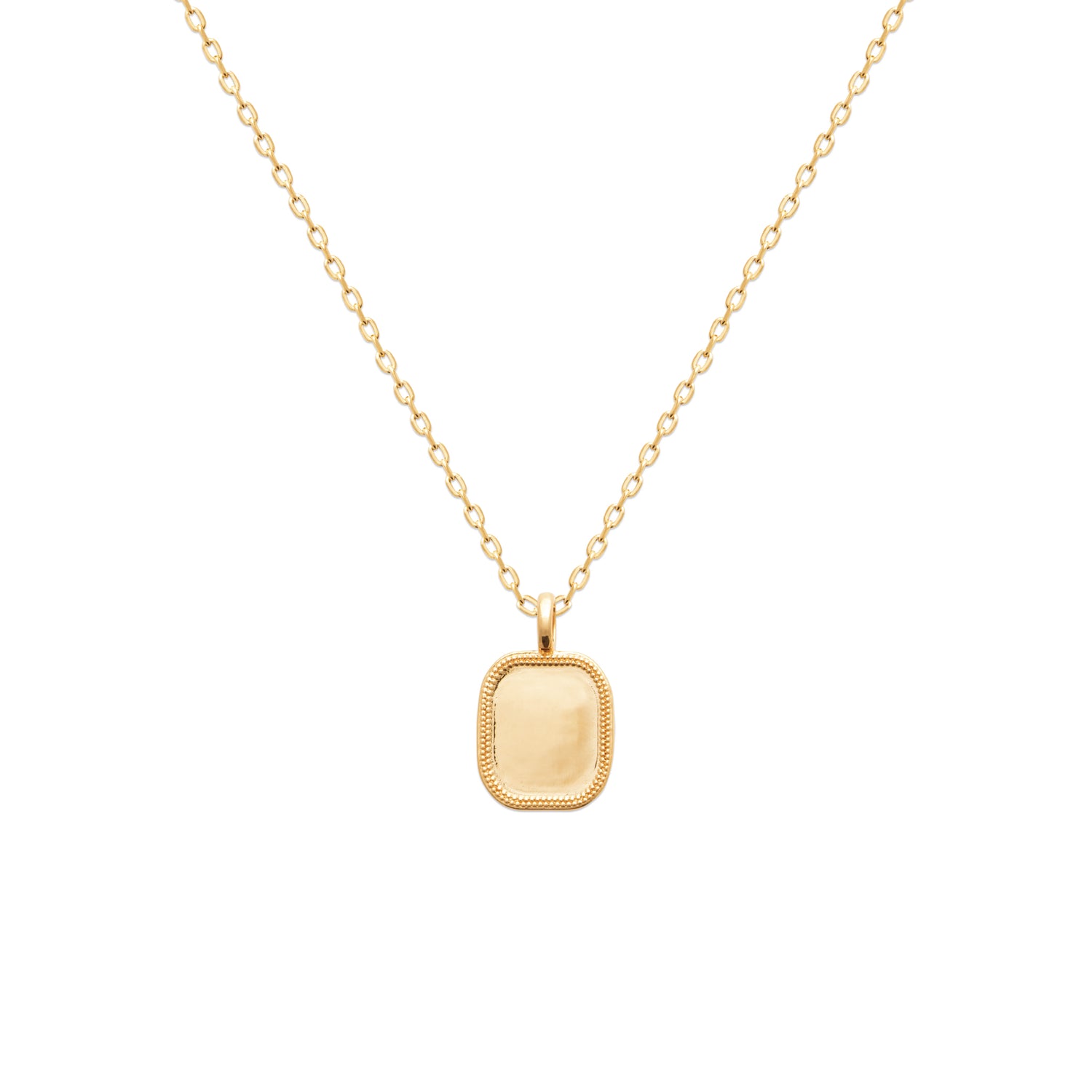 burren jewellery rectangular disk pendant 