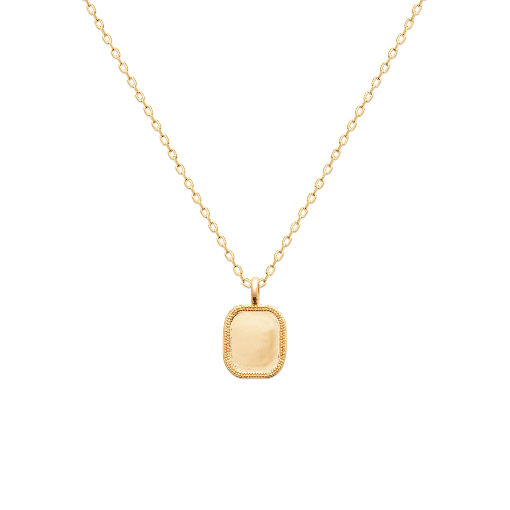 burren jewellery rectangular disk pendant 
