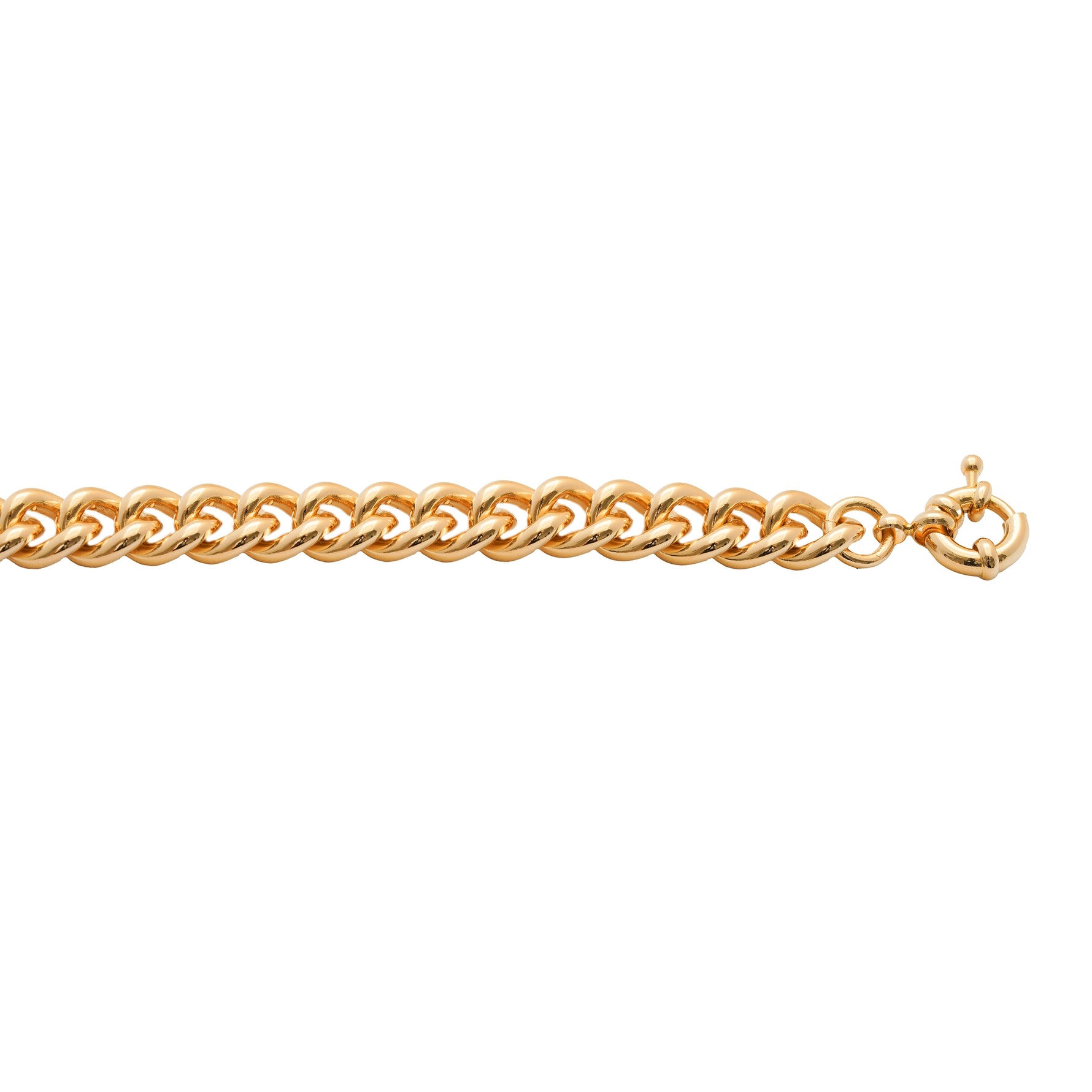 Burren Jewellery 18k gold plated rope bracelet 