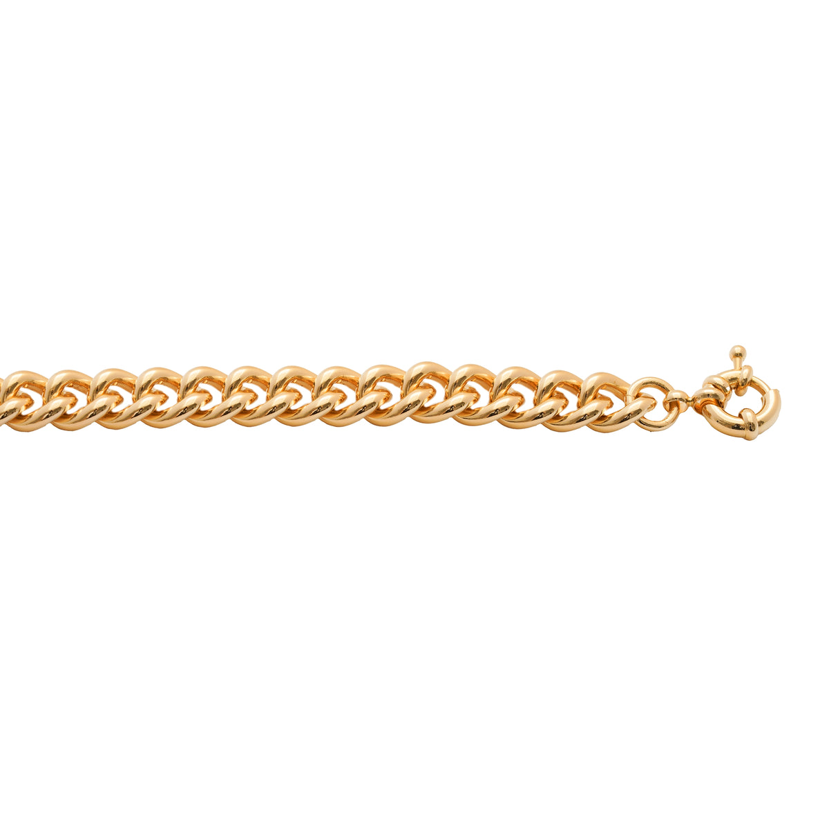 Burren Jewellery 18k gold plated rope bracelet 