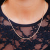 Burren Jewellery 18k gold plated seven wonders chain necklace model