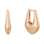 Burren Jewellery 18k gold plated silhouette hoop earrings
