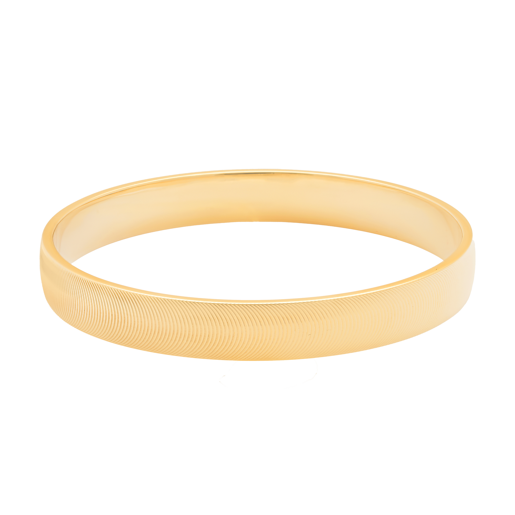 burren jewellery 18k gold plated slim cats eye effect bangle
