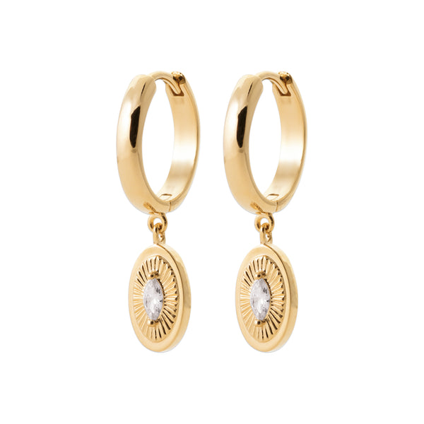 Burren Jewellery 18k gold plated sweet dreams earrings full