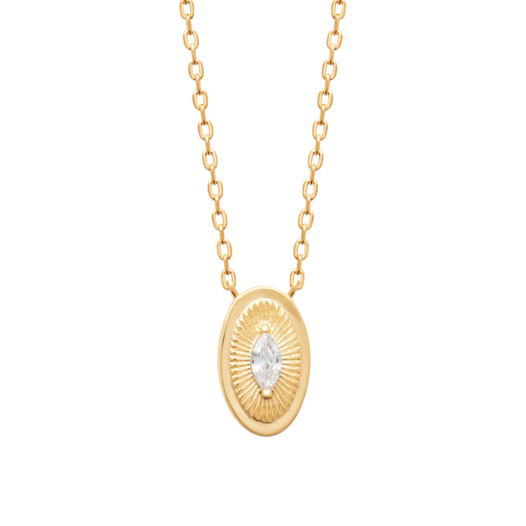 Burren Jewellery 18k gold plated sweet dreams necklace