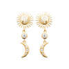 Burren Jewellery 18k gold plated universal beauty earrings