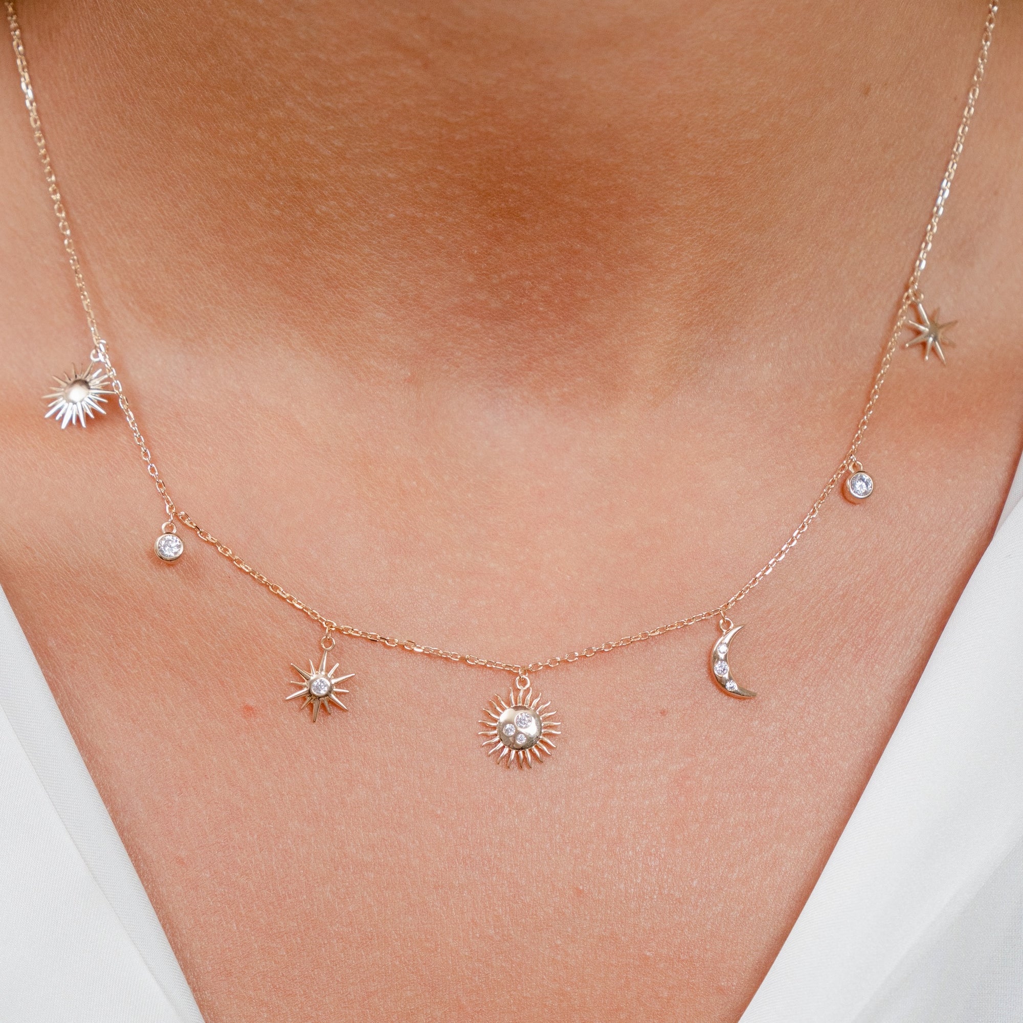 Burren Jewellery 18k gold plated universal beauty necklace