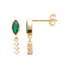 Burren Jewellery 18k gold plated until next time earrings angle