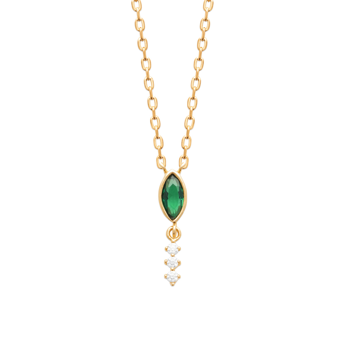 Burren Jewellery 18k gold plated until next time necklace
