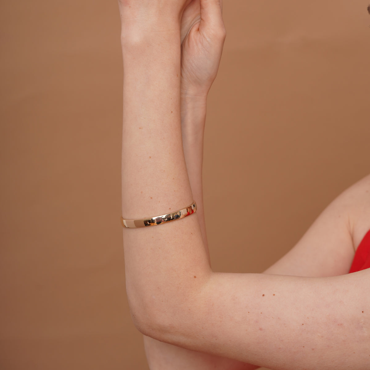 burren jewellery 18k gold plated vintage classic clasp bangle