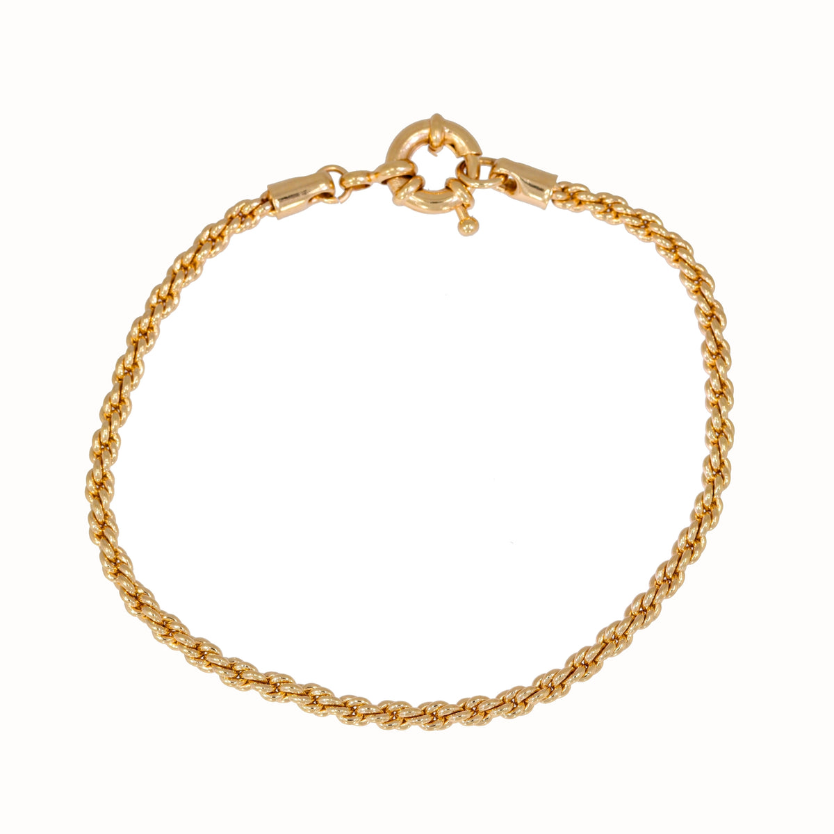 Burren Jewellery 18k gold plated won&#39;t let you go chain bracelet full