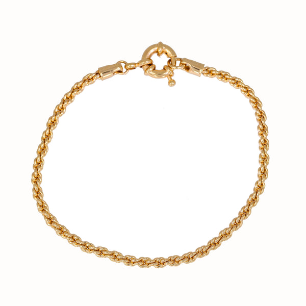 Burren Jewellery 18k gold plated won't let you go chain bracelet full