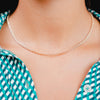 Burren Jewellery 18k gold plated won't let you go chain necklace close model