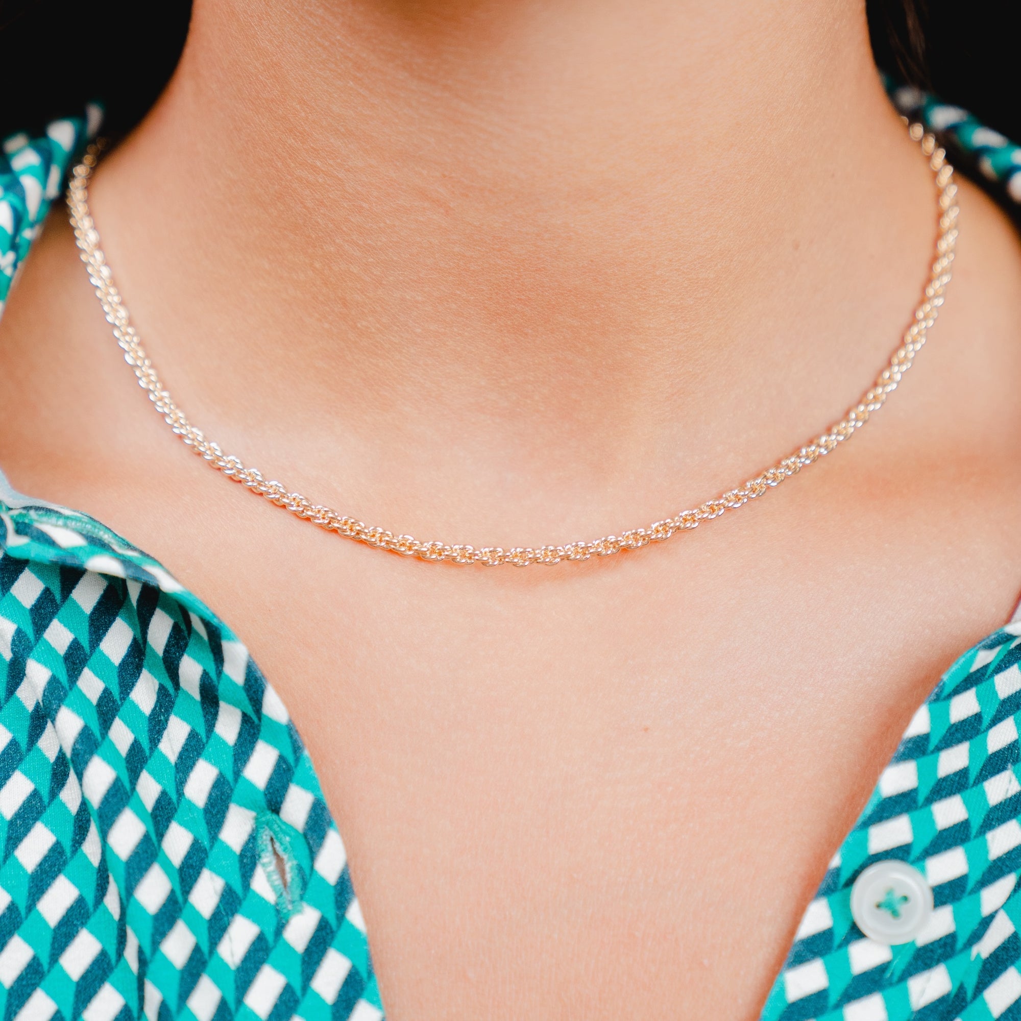 Burren Jewellery 18k gold plate wont let you go chain