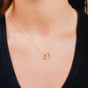 Burren Jewellery 18k gold plate yelena necklace model