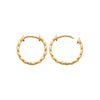 Burren jeweller 18k gold plated Rise to the occasion hoop earrings small chain hoops alt 1