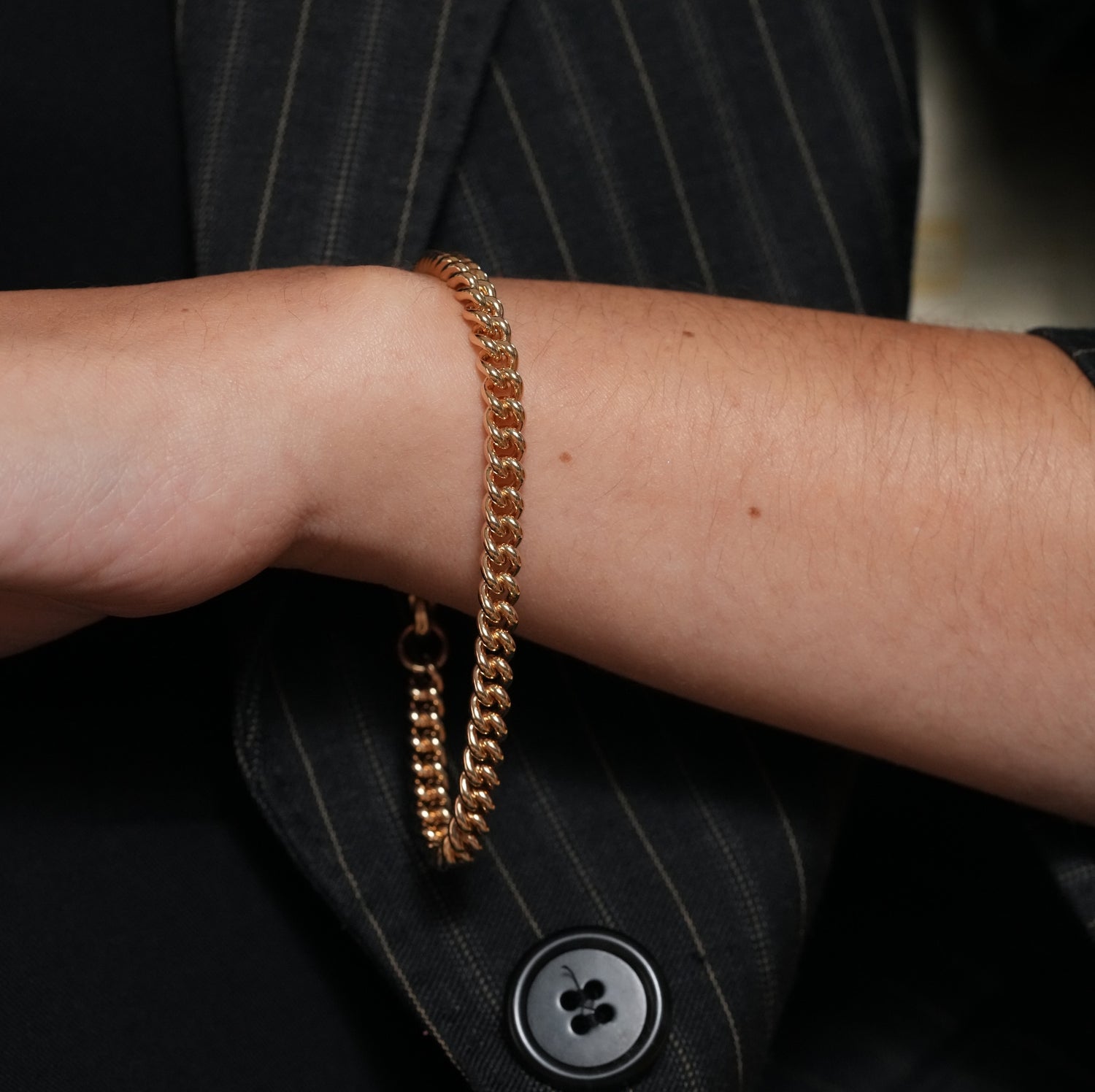 Burren jewellery 18k gold chain bold bracelet