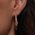 Burren jewellery 18k dramatic gold hoops 
