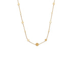 Burren jewellery 18k gold plate Disk jockey necklace