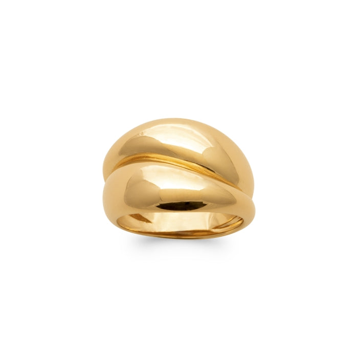 Burren jewellery 18k gold plate angelic ring alt