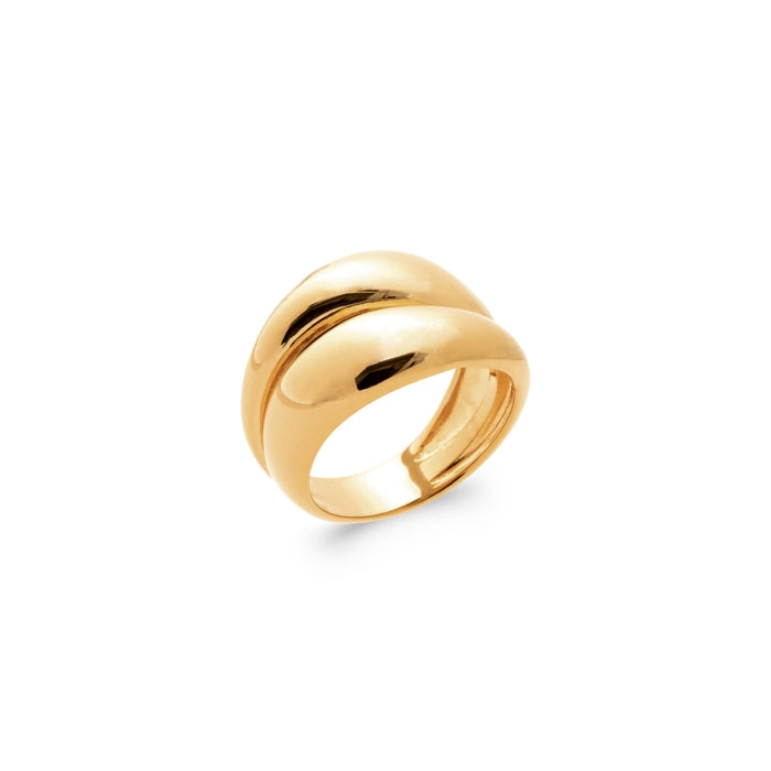 Burren jewellery 18k gold plate angelic ring