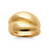 Burren jewellery 18k gold plate angelic statement dome chunky ring alt