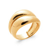 Burren jewellery 18k gold plate angelic statement dome chunky ring