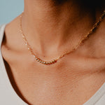 Burren jewellery 18k gold plate before dusk ball paperchain fashion layering necklace 1