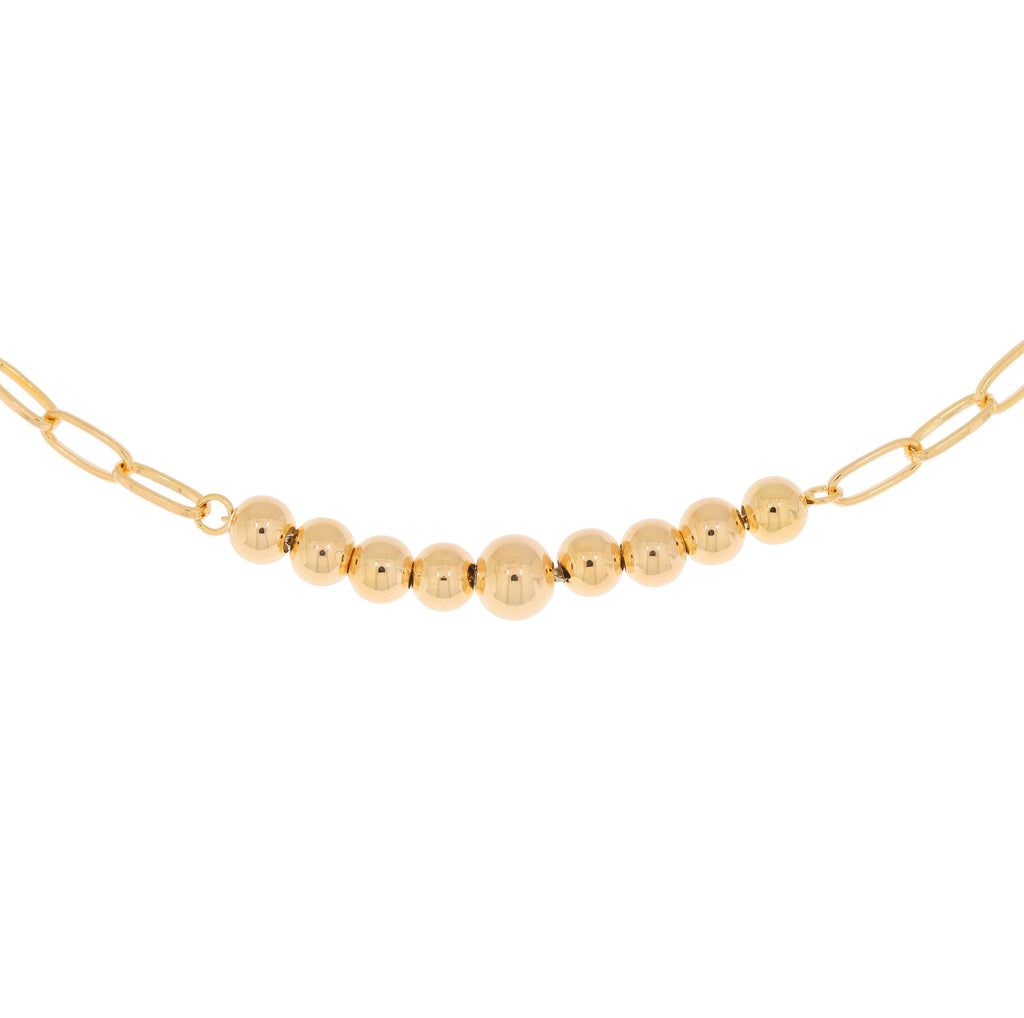 Burren jewellery 18k gold plate before dusk ball paperchain fashion layering necklace