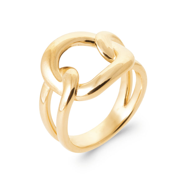 Burren jewellery 18k gold plate binded with love ring 1