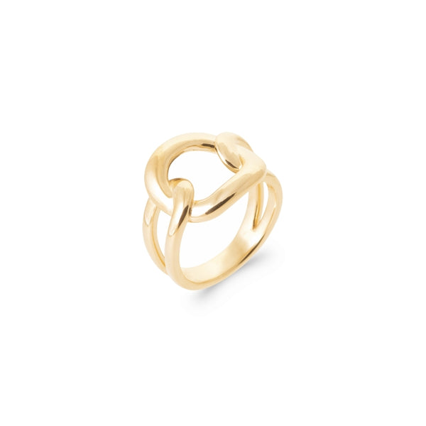 Burren jewellery 18k gold plate binded with love ring