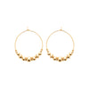 Burren jewellery 18k gold plate bonita statement large hoop earrings