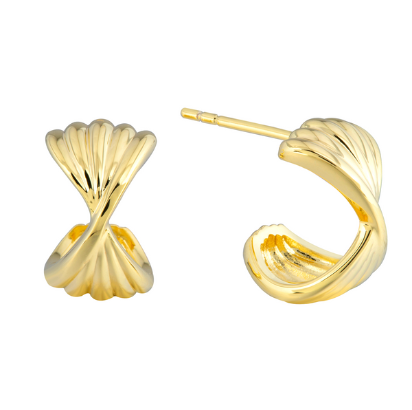 Burren jewellery 18k gold plate bow cute earrings gifts for her 2