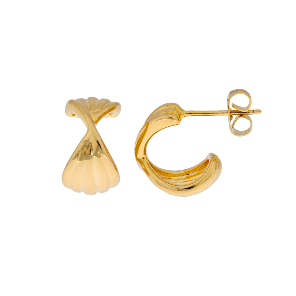 Burren jewellery 18k gold plate bow cute  fashion earrings alt