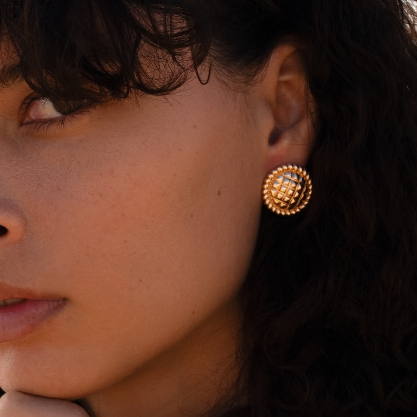 Burren jewellery 18k gold plate earrings