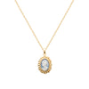 Burren jewellery 18k gold plate cameo role vintage fashion necklace pendant chain