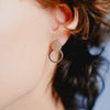Burren jewellery 18k gold plate circle of life earrings model