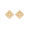 Burren jewellery 18k gold plate clarity stud earrings