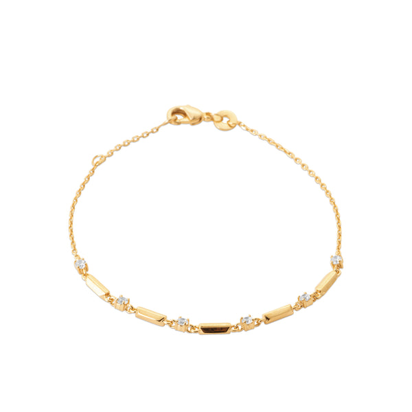 Burren jewellery 18k gold plate classical bracelet valentina