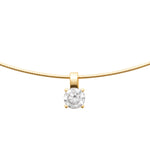 Burren jewellery 18k gold plate classical choker necklace sweetpea