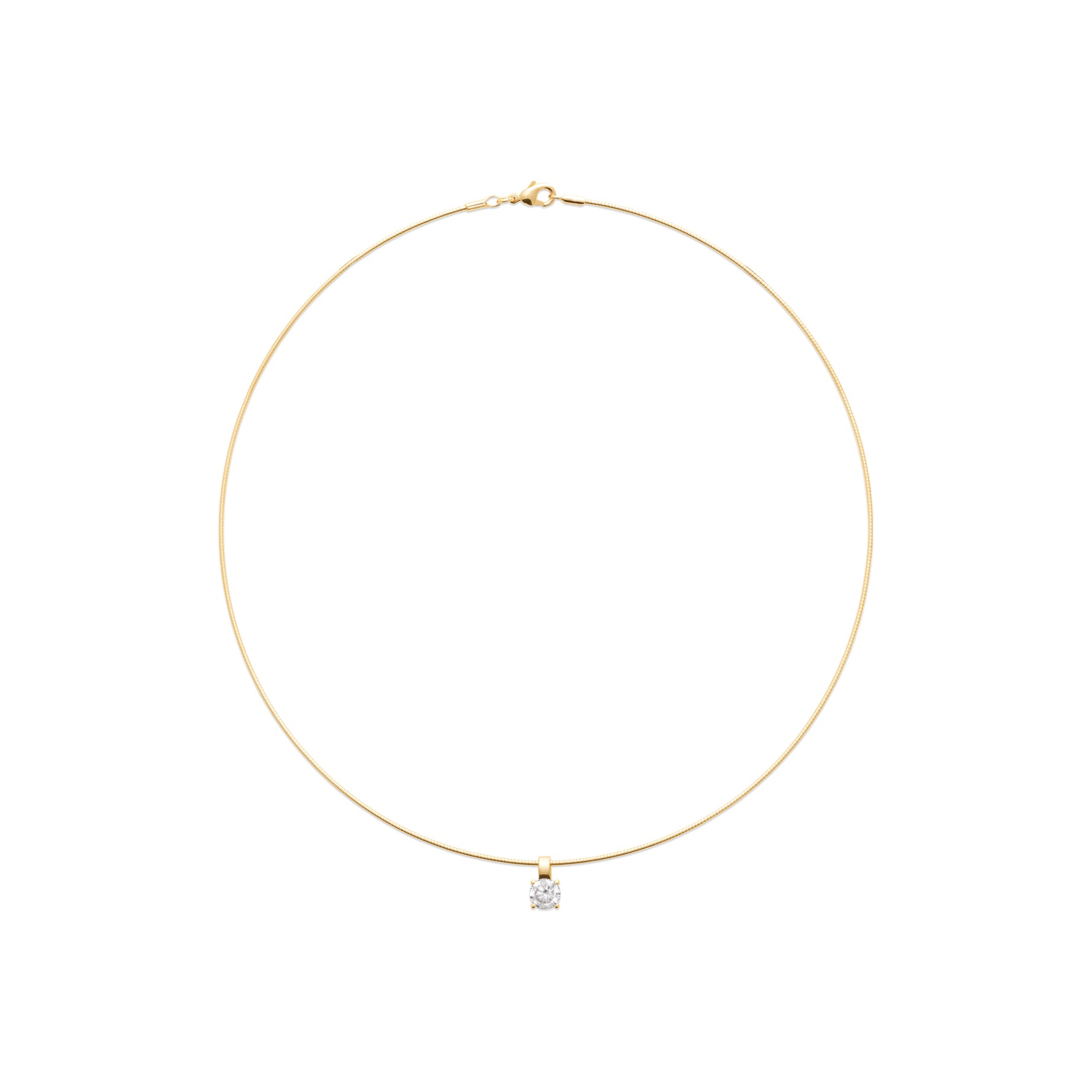 Burren jewellery 18k gold plate classical choker necklace sweetpea full