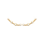 Burren jewellery 18k gold plate creeper earrings