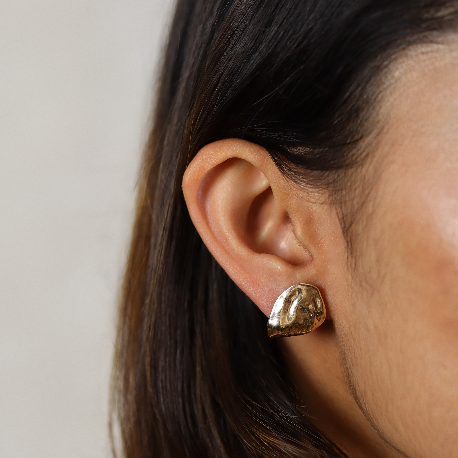 Burren jewellery 18k gold plated Paris earrings front