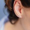 Burren jewellery 18k gold plate curse of chaos creeper earrings model