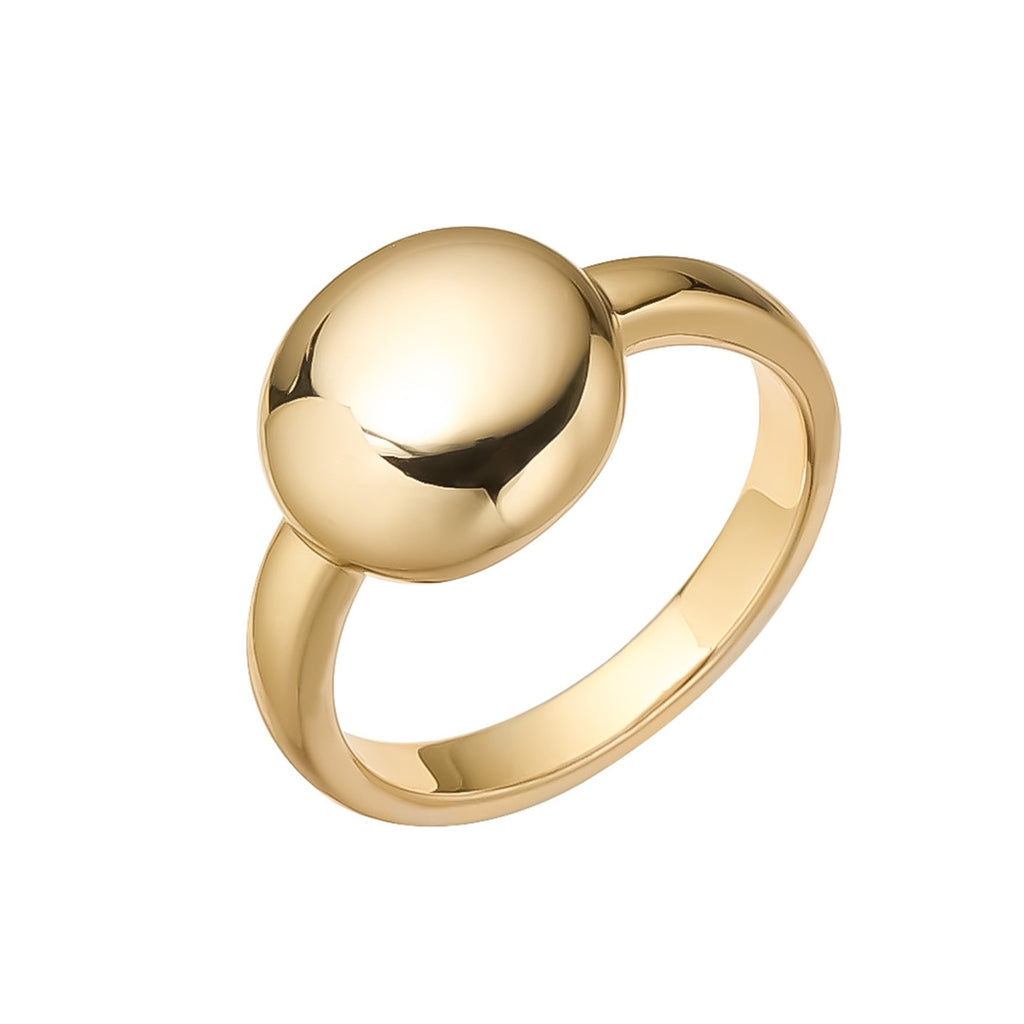 Burren jewellery 18k gold plate cute as a button ring