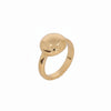 Burren jewellery 18k gold plate cute as a button ring 