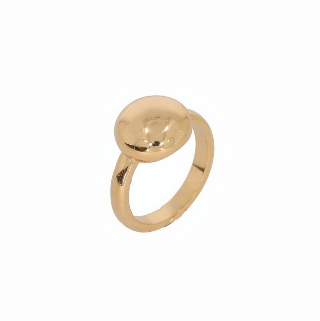 Burren jewellery 18k gold plate cute as a button ring 