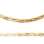 Burren jewellery 18k gold plate double snake chain necklace syra alt