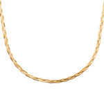 Burren jewellery 18k gold plate double snake chain necklace syra