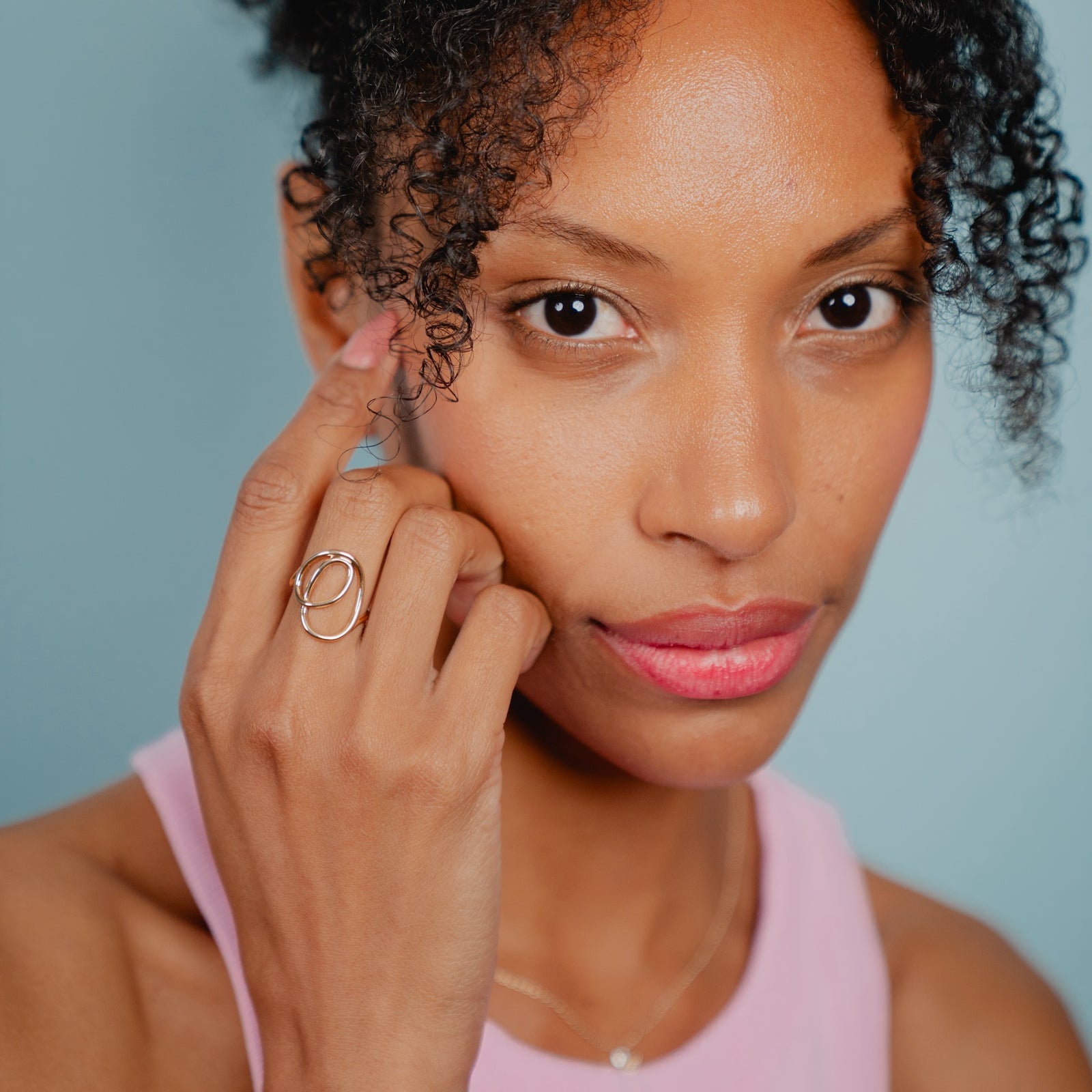 Burren jewellery 18k gold-plate empathy ring white background